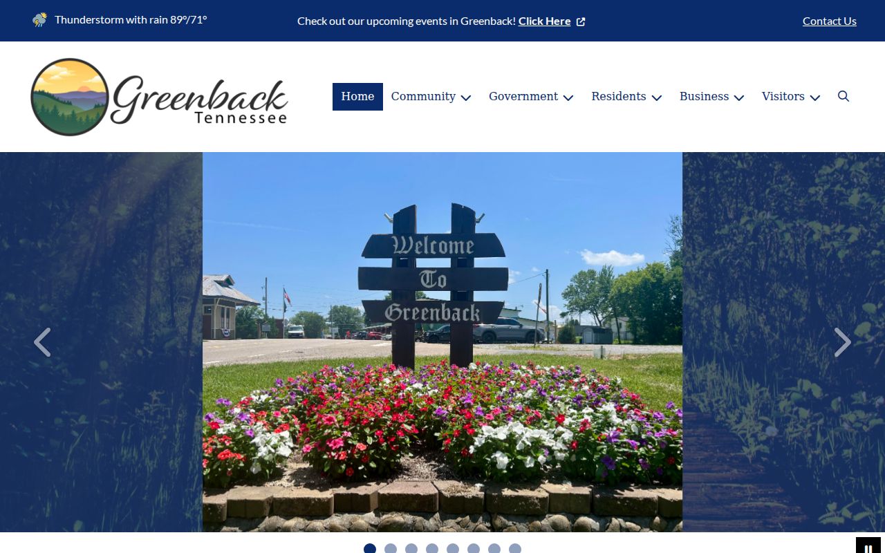 Greenback Town Hall official website image