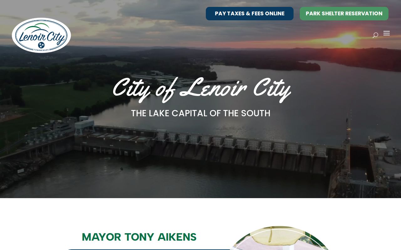 Lenoir City Hall official website image