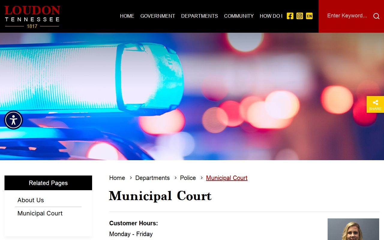 Loudon Municipal Court official webpage