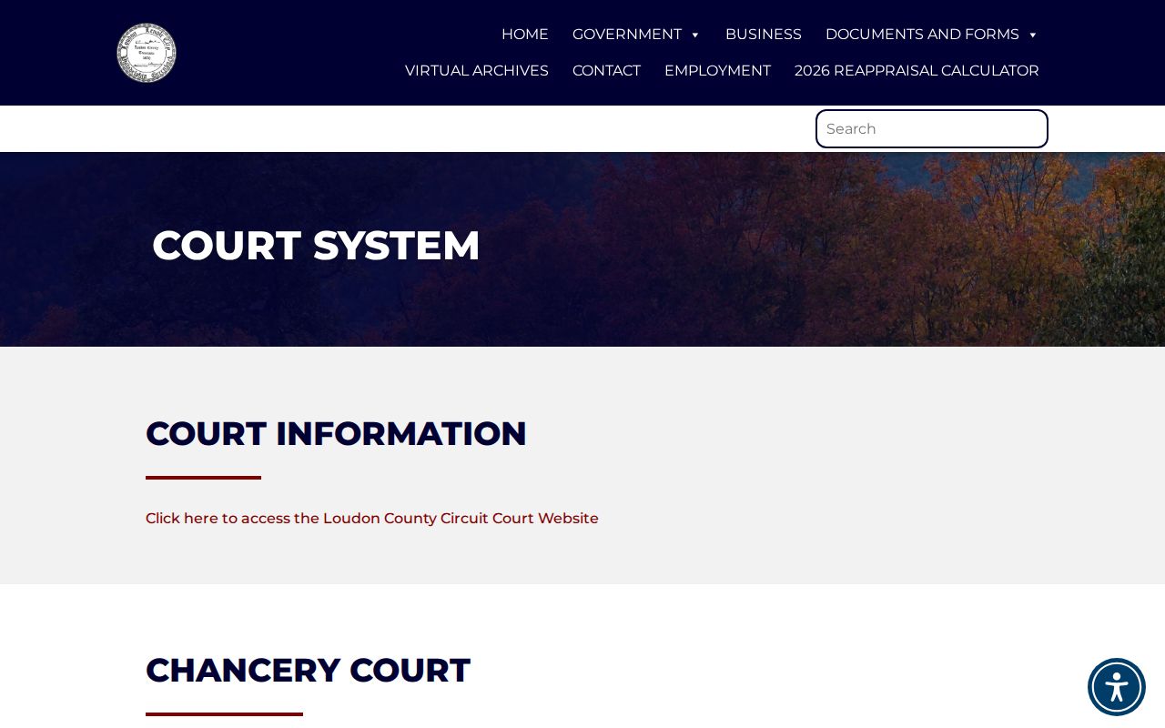 Loudon County criminal court divisions and office information
